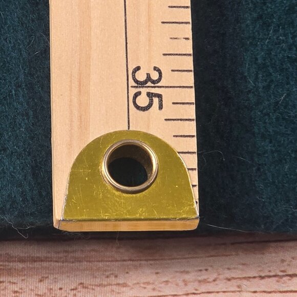 L.L. Bean Womens Size 12 Forest Green Wool Blend Toggle Coat With Hood - Picture 7 of 8